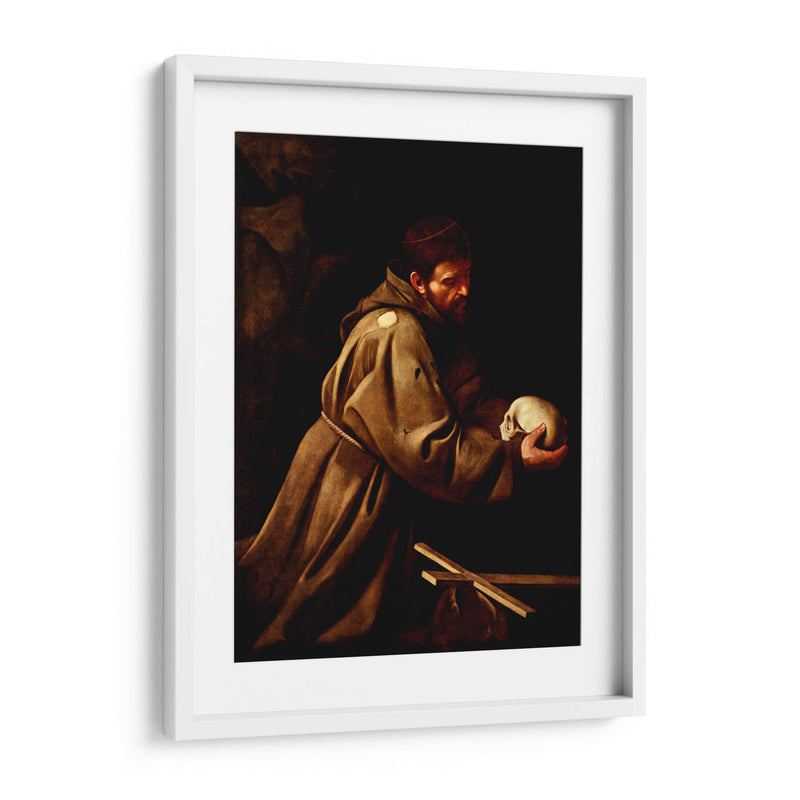 San Francisco en oración (Cremona) - Caravaggio | Cuadro decorativo de Canvas Lab