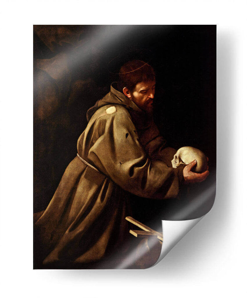 San Francisco en oración (Cremona) - Caravaggio | Cuadro decorativo de Canvas Lab