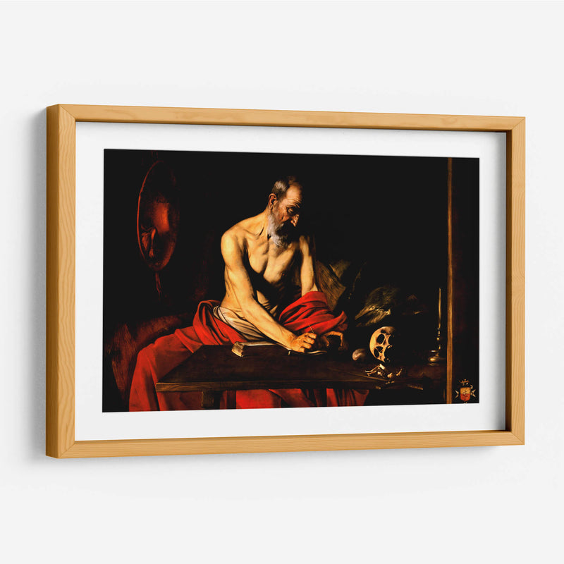 San Jerónimo escribiendo (Valleta) - Caravaggio | Cuadro decorativo de Canvas Lab