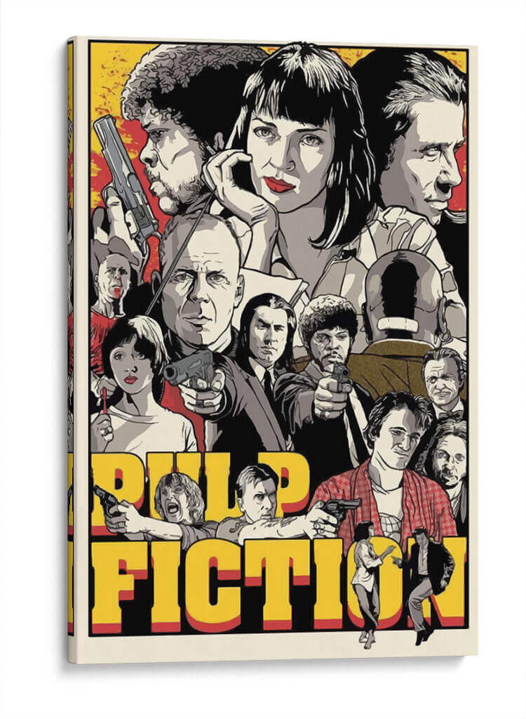 Pulp Fiction Characters | Cuadro decorativo de Canvas Lab