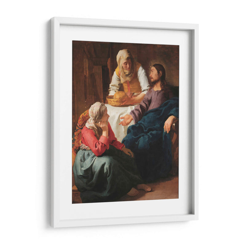 Cristo en casa de Marta y María - Johannes Vermeer | Cuadro decorativo de Canvas Lab