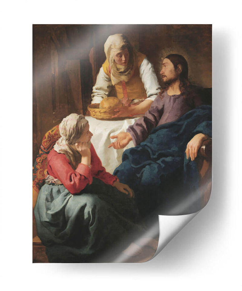 Cristo en casa de Marta y María - Johannes Vermeer | Cuadro decorativo de Canvas Lab