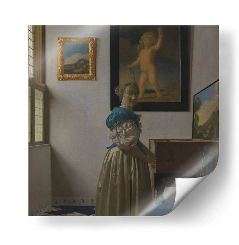 Dama al virginal - Johannes Vermeer | Cuadro decorativo de Canvas Lab