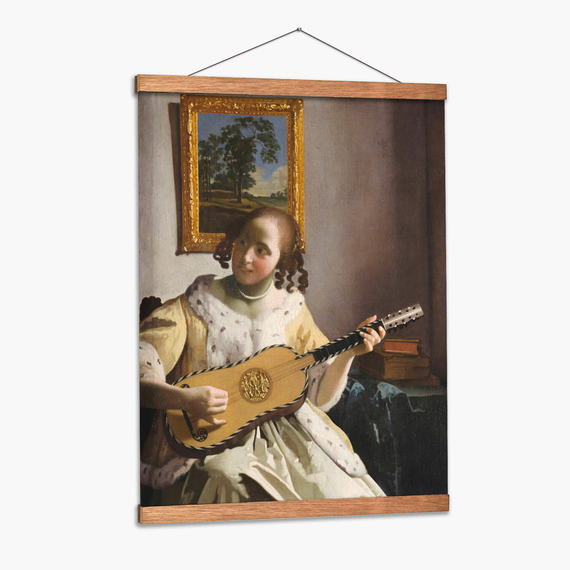 La guitarrista - Johannes Vermeer | Cuadro decorativo de Canvas Lab