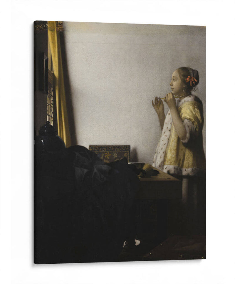 La muchacha del collar de perlas - Johannes Vermeer | Cuadro decorativo de Canvas Lab