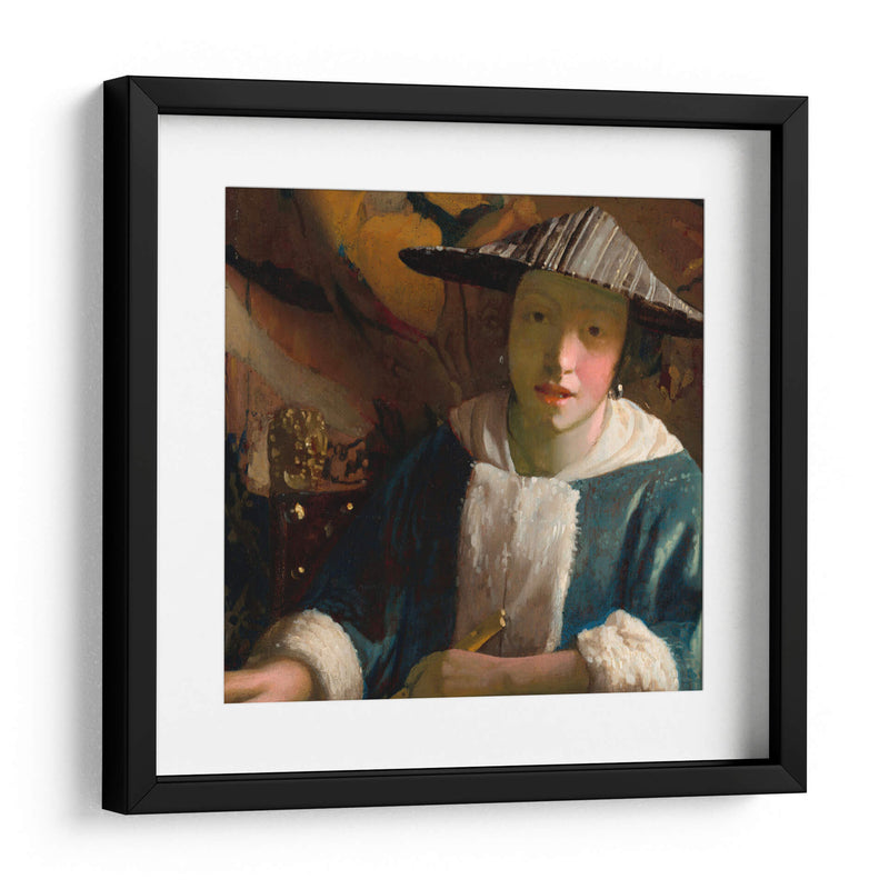 Muchacha con flauta - Johannes Vermeer | Cuadro decorativo de Canvas Lab