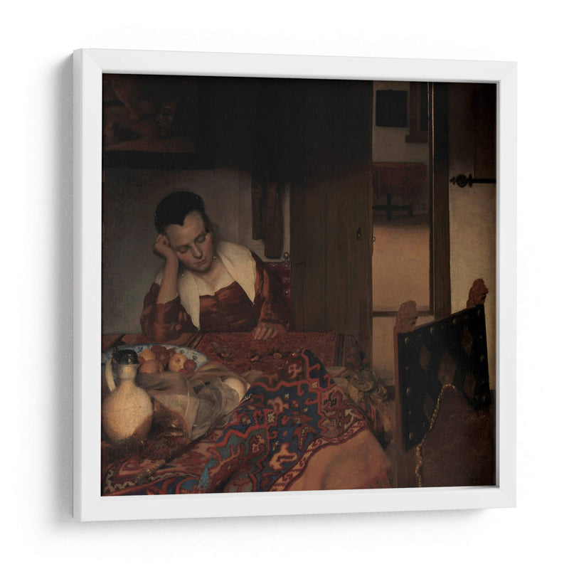 Muchacha dormida - Johannes Vermeer | Cuadro decorativo de Canvas Lab