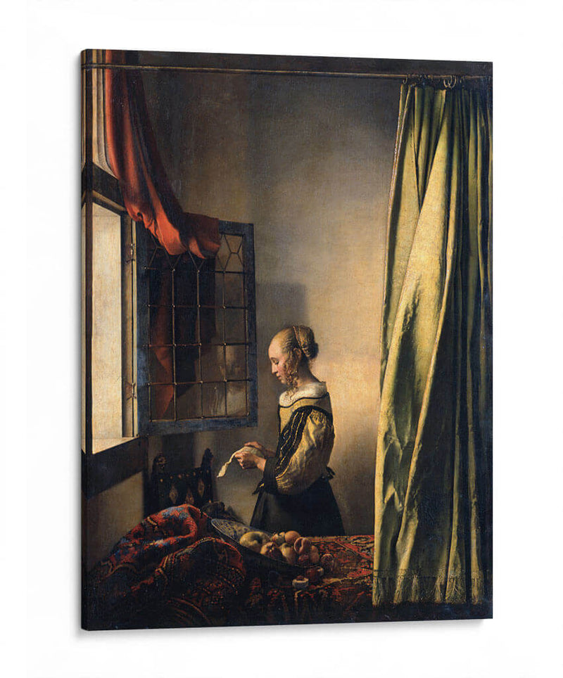 Muchacha leyendo una carta - Johannes Vermeer | Cuadro decorativo de Canvas Lab