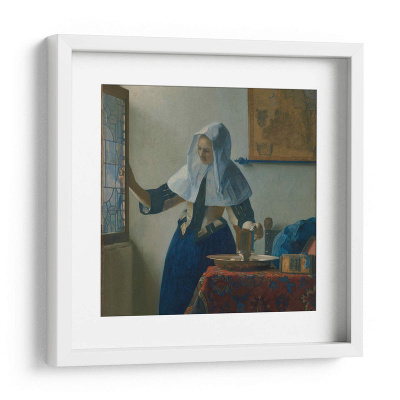 Mujer con una jarra de agua - Johannes Vermeer | Cuadro decorativo de Canvas Lab