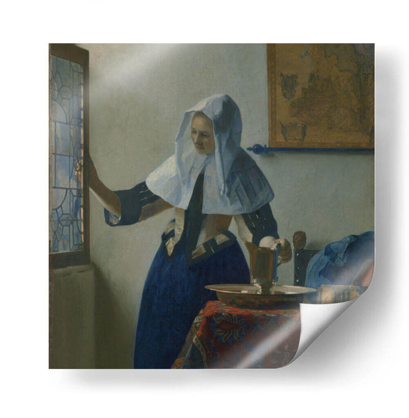 Mujer con una jarra de agua - Johannes Vermeer | Cuadro decorativo de Canvas Lab