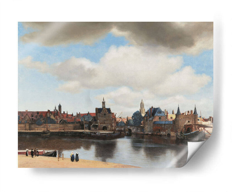 Vista de Delft - Johannes Vermeer | Cuadro decorativo de Canvas Lab