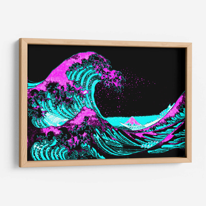 La gran ola de neón | Cuadro decorativo de Canvas Lab