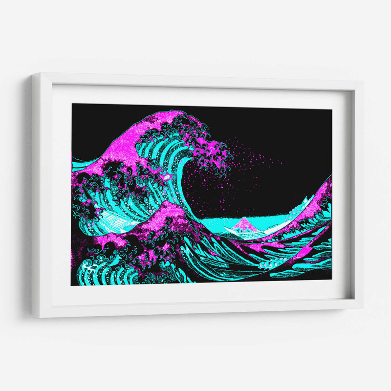 La gran ola de neón | Cuadro decorativo de Canvas Lab