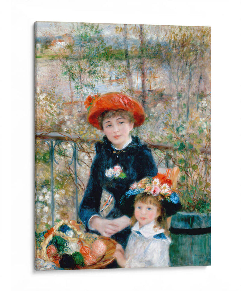 En la terraza (dos hermanas) - Pierre-Auguste Renoir | Cuadro decorativo de Canvas Lab