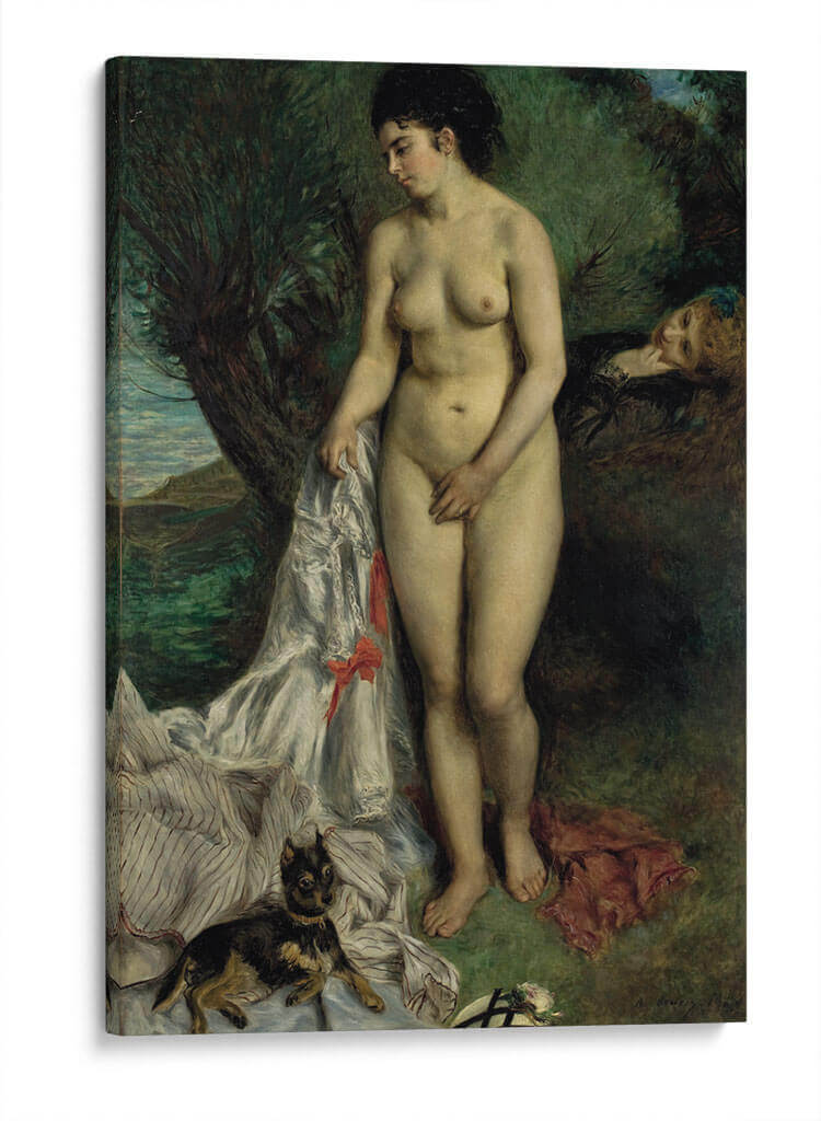La bañista con el grifón - Pierre-Auguste Renoir | Cuadro decorativo de Canvas Lab