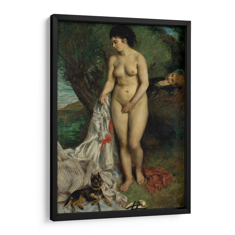La bañista con el grifón - Pierre-Auguste Renoir | Cuadro decorativo de Canvas Lab
