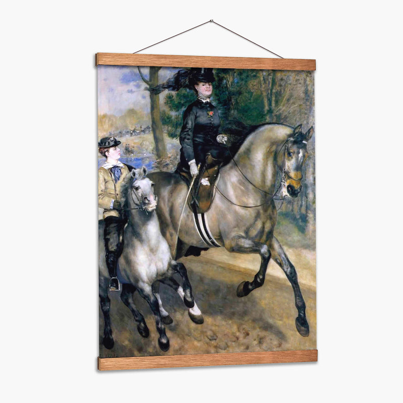 Paseo a caballo en el bosque de Boulogne - Pierre-Auguste Renoir | Cuadro decorativo de Canvas Lab