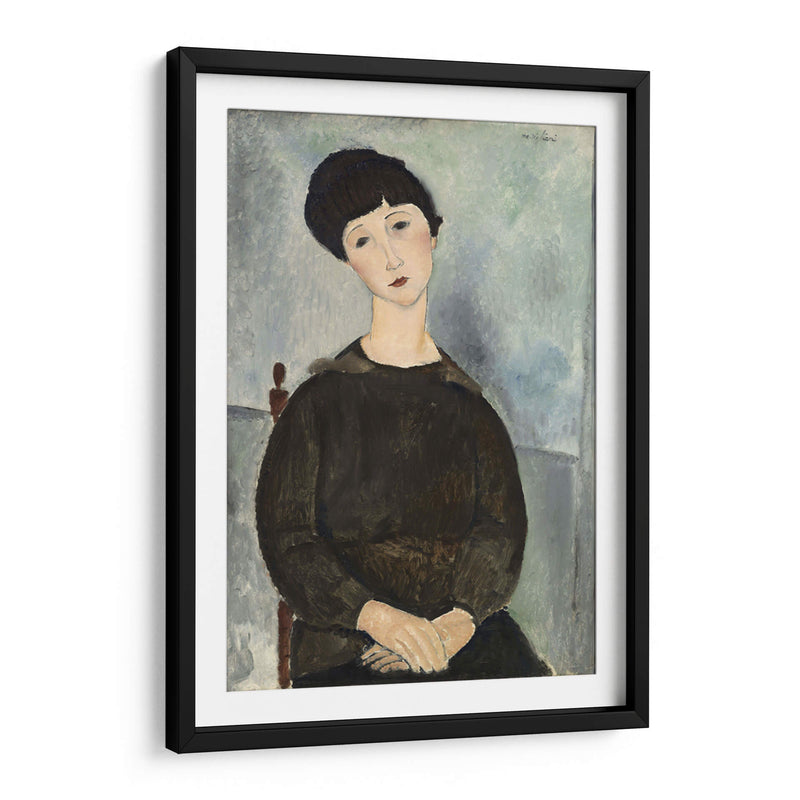 El cabello negro - Amedeo Modigliani | Cuadro decorativo de Canvas Lab