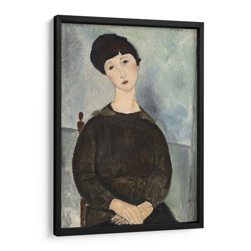 El cabello negro - Amedeo Modigliani | Cuadro decorativo de Canvas Lab