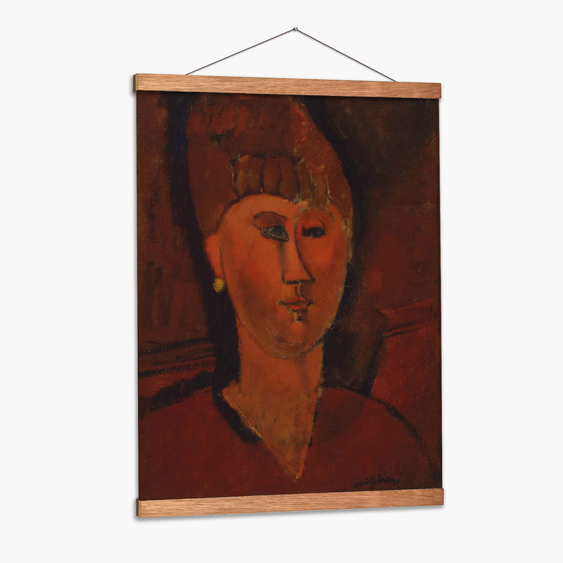 La chica pelirroja - Amedeo Modigliani | Cuadro decorativo de Canvas Lab