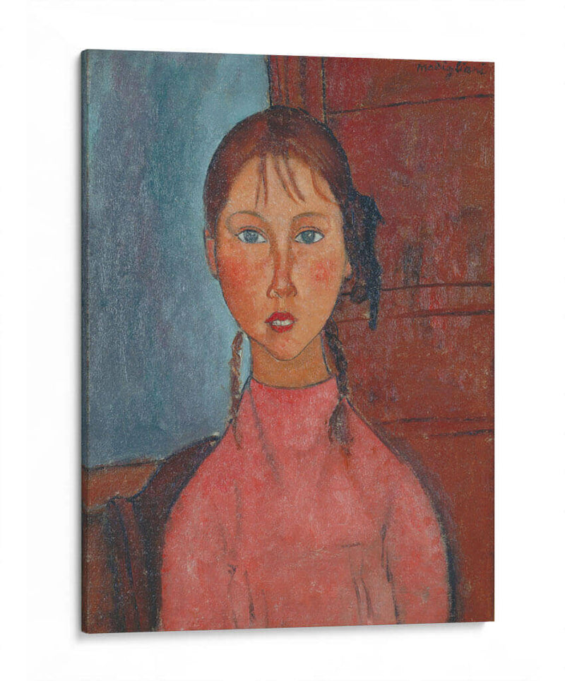 Niña con coletas - Amedeo Modigliani | Cuadro decorativo de Canvas Lab