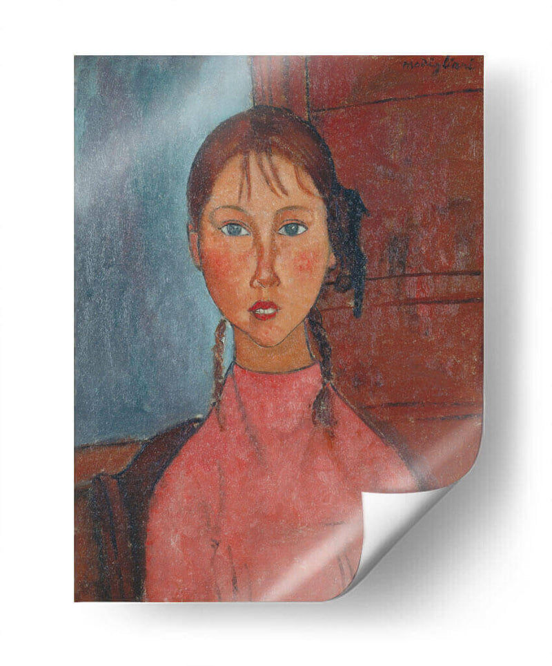 Niña con coletas - Amedeo Modigliani | Cuadro decorativo de Canvas Lab