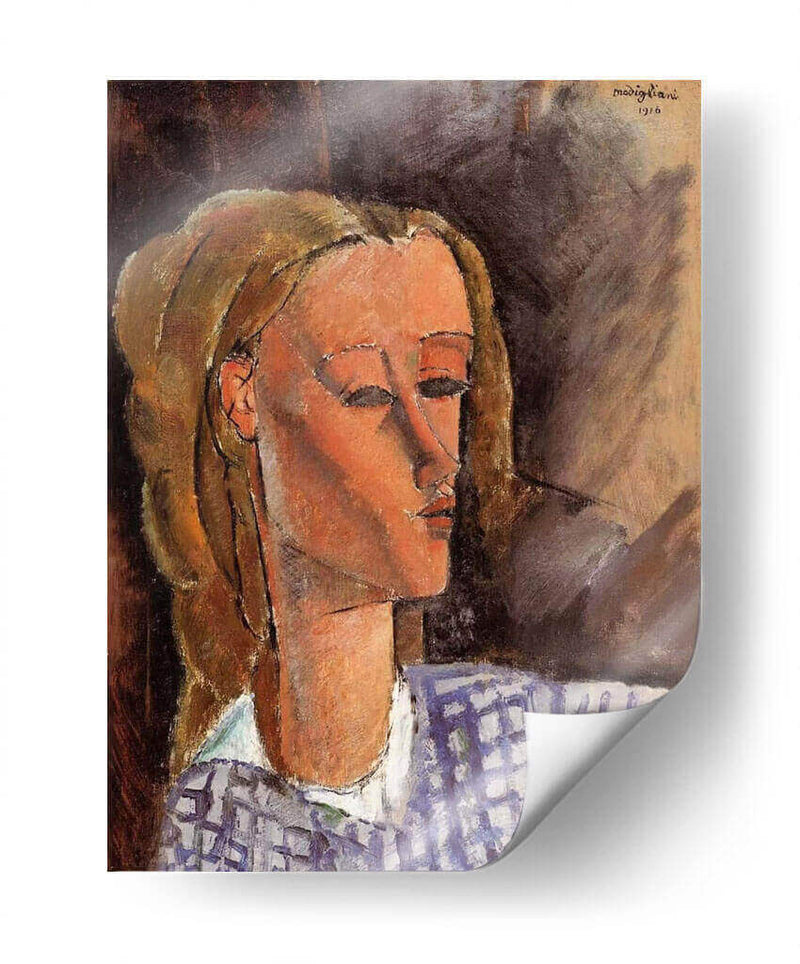 Retrato de Beatrice Hastings - Amedeo Modigliani | Cuadro decorativo de Canvas Lab