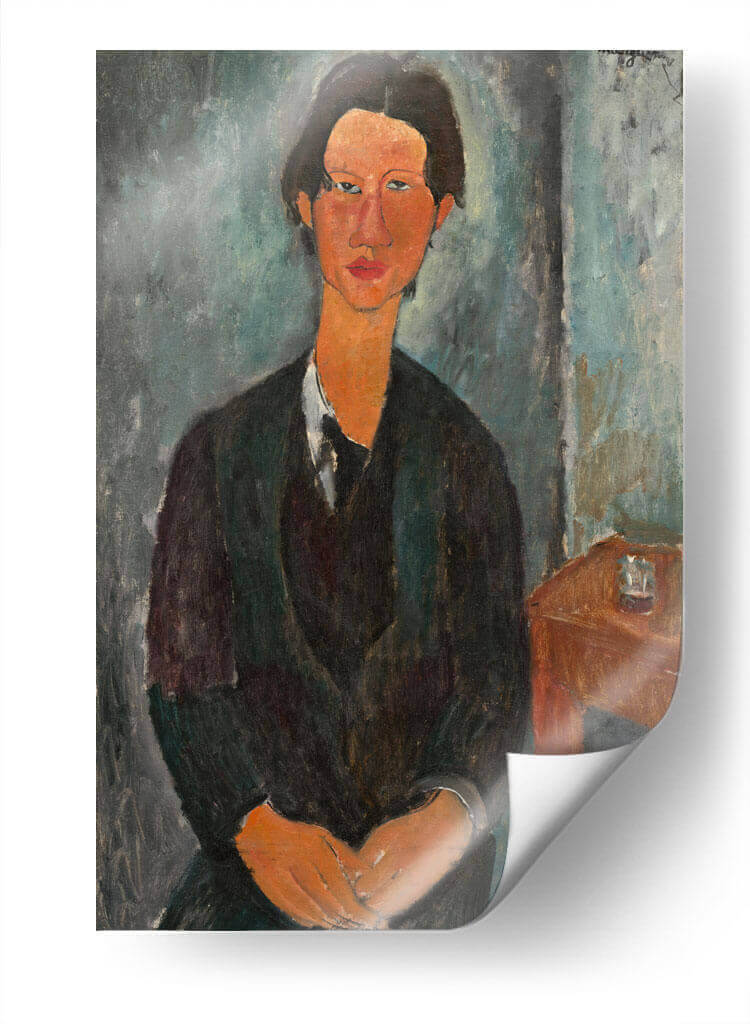 Retrato de Chaim Soutine - Amedeo Modigliani | Cuadro decorativo de Canvas Lab
