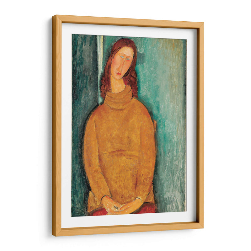 Retrato de Jeanne Hébuterne - Amedeo Modigliani | Cuadro decorativo de Canvas Lab