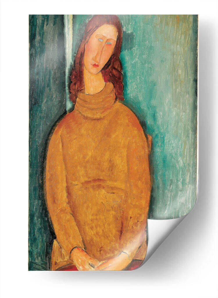 Retrato de Jeanne Hébuterne - Amedeo Modigliani | Cuadro decorativo de Canvas Lab