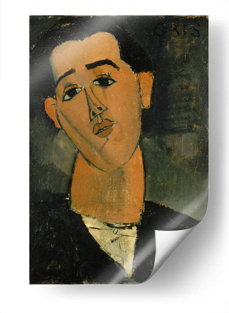 Retrato de Juan Gris - Amedeo Modigliani | Cuadro decorativo de Canvas Lab