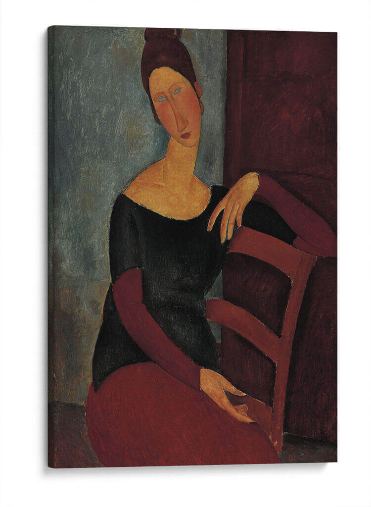 Retrato de la esposa del artista (Jeanne Hébuterne) - Amedeo Modigliani | Cuadro decorativo de Canvas Lab