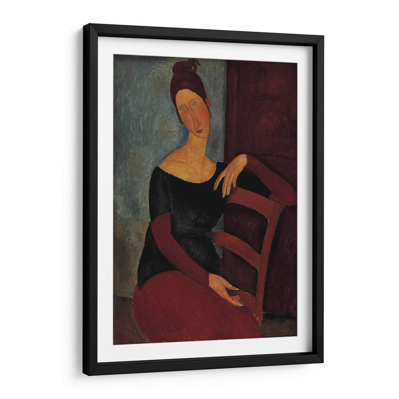 Retrato de la esposa del artista (Jeanne Hébuterne) - Amedeo Modigliani | Cuadro decorativo de Canvas Lab