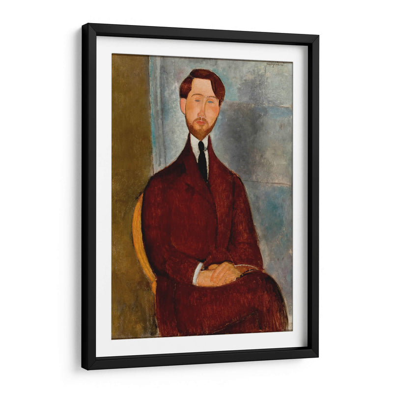 Retrato de Léopold Zborowski - Amedeo Modigliani | Cuadro decorativo de Canvas Lab