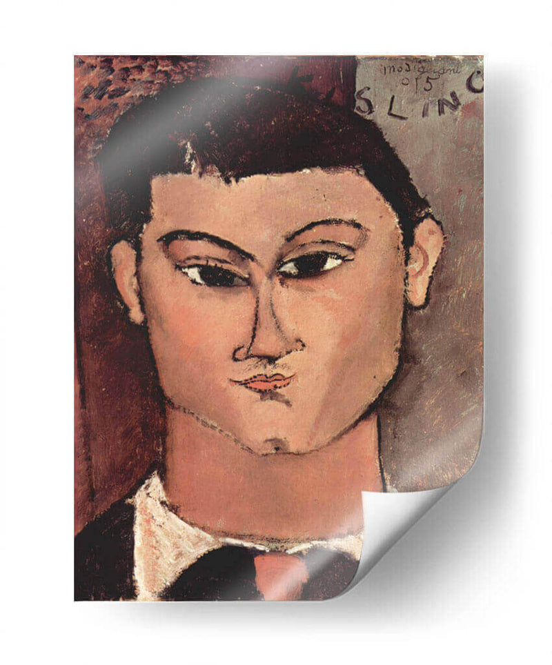Retrato de Moise Kisling - Amedeo Modigliani | Cuadro decorativo de Canvas Lab