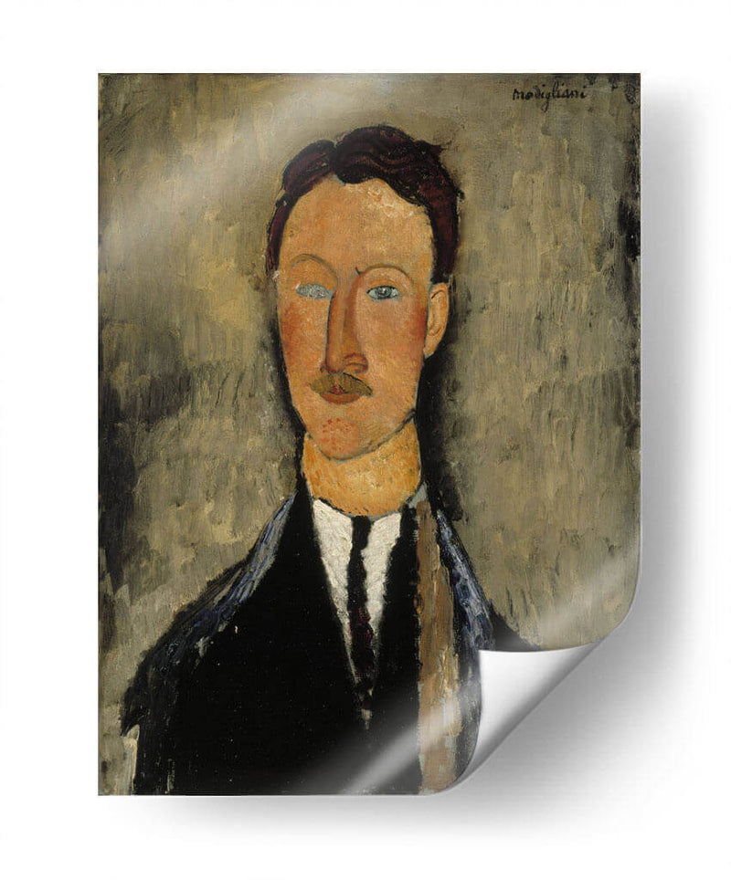 Retrato del artista Léopold Survage - Amedeo Modigliani | Cuadro decorativo de Canvas Lab