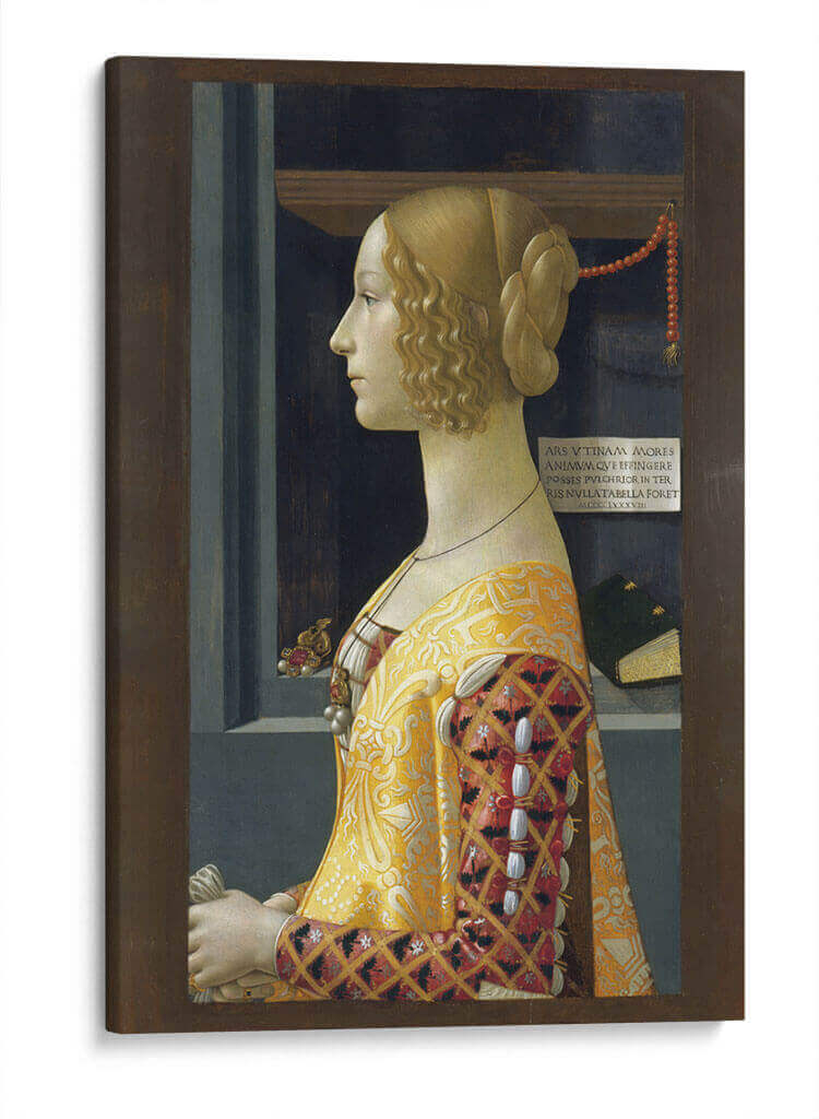Retrato de Giovanna Tornabuoni - Domenico Ghirlandaio | Cuadro decorativo de Canvas Lab
