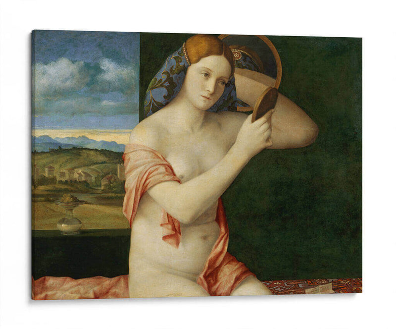 Mujer joven en su tocador - Giovanni Bellini | Cuadro decorativo de Canvas Lab