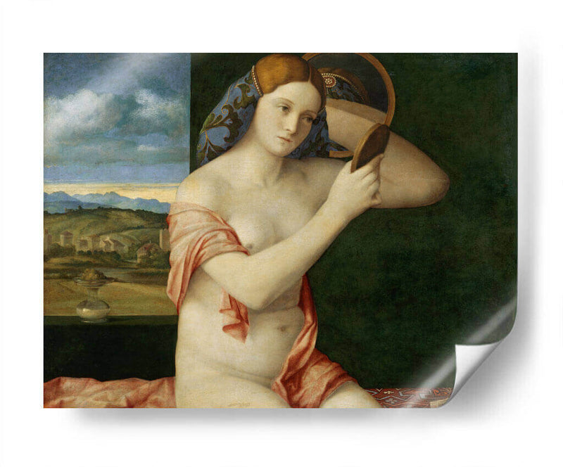 Mujer joven en su tocador - Giovanni Bellini | Cuadro decorativo de Canvas Lab