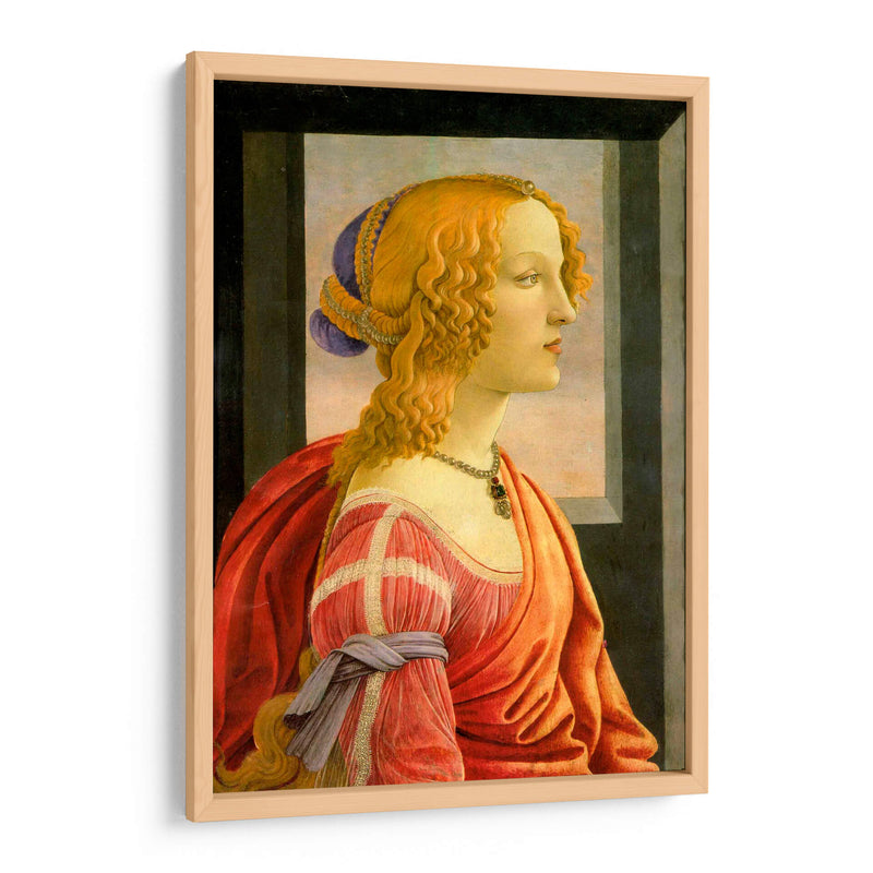 Retrato de Simonetta Vespucci - Sandro Botticelli | Cuadro decorativo de Canvas Lab