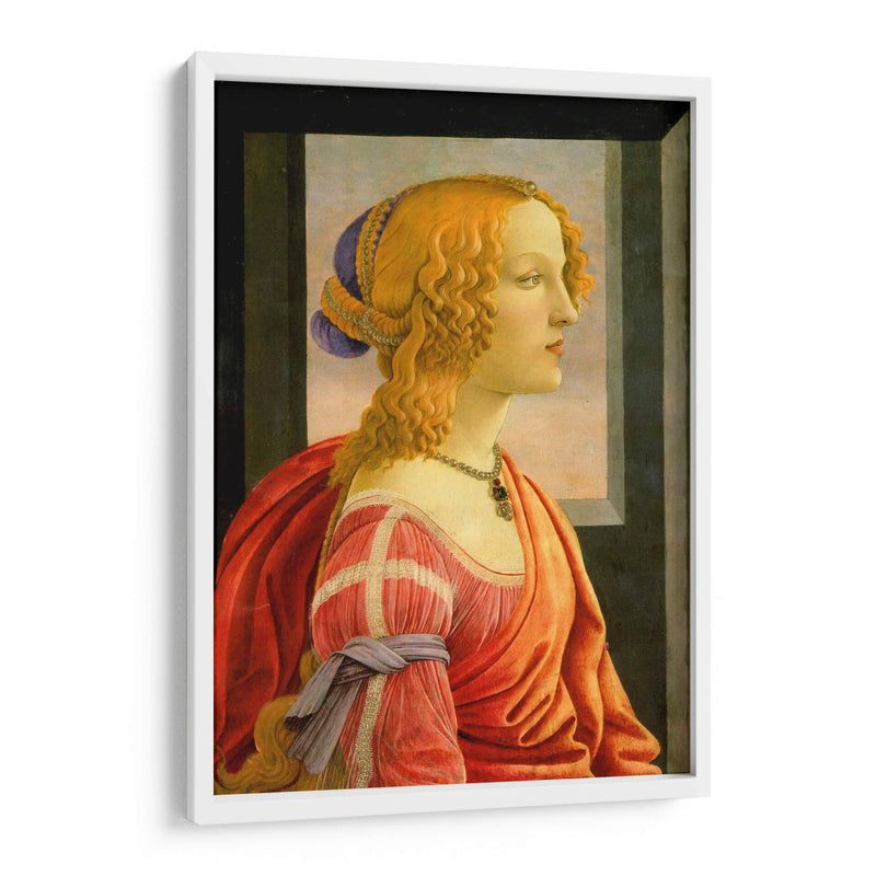 Retrato de Simonetta Vespucci - Sandro Botticelli | Cuadro decorativo de Canvas Lab