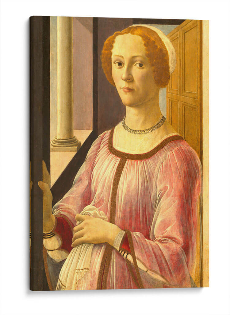 Retrato de Smeralda Bandinelli - Sandro Botticelli | Cuadro decorativo de Canvas Lab