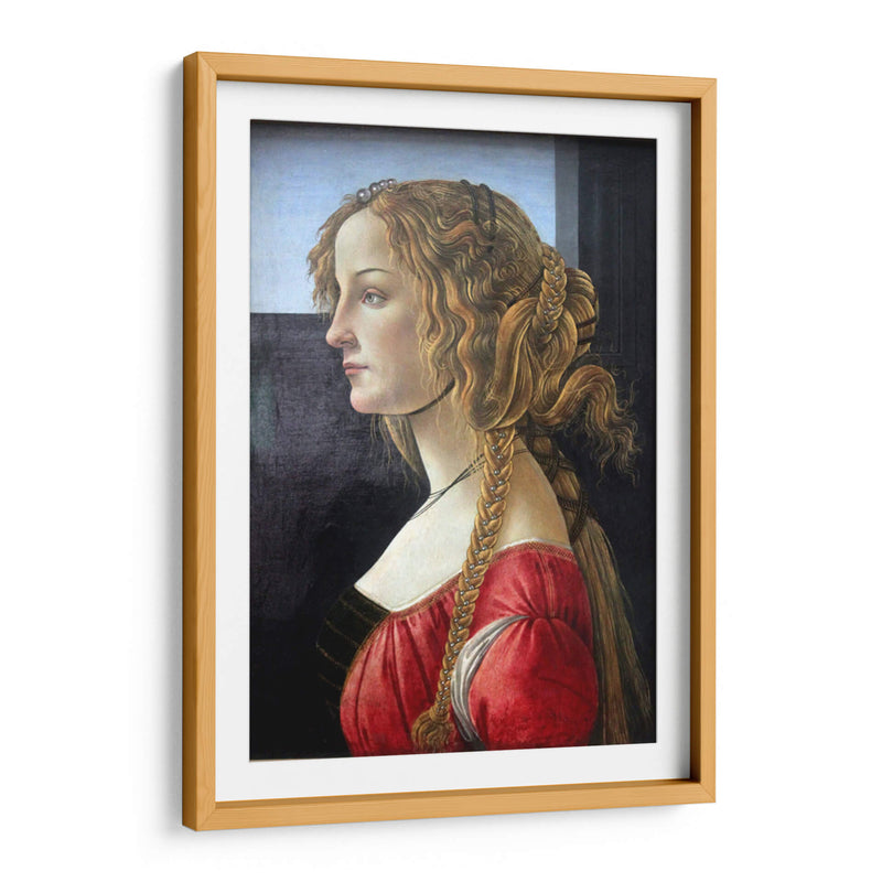 Retrato de una mujer - Sandro Botticelli | Cuadro decorativo de Canvas Lab