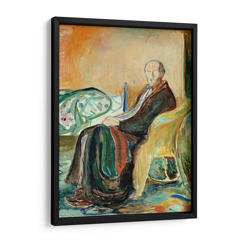 Autorretrato con la gripe española - Edvard Munch | Cuadro decorativo de Canvas Lab