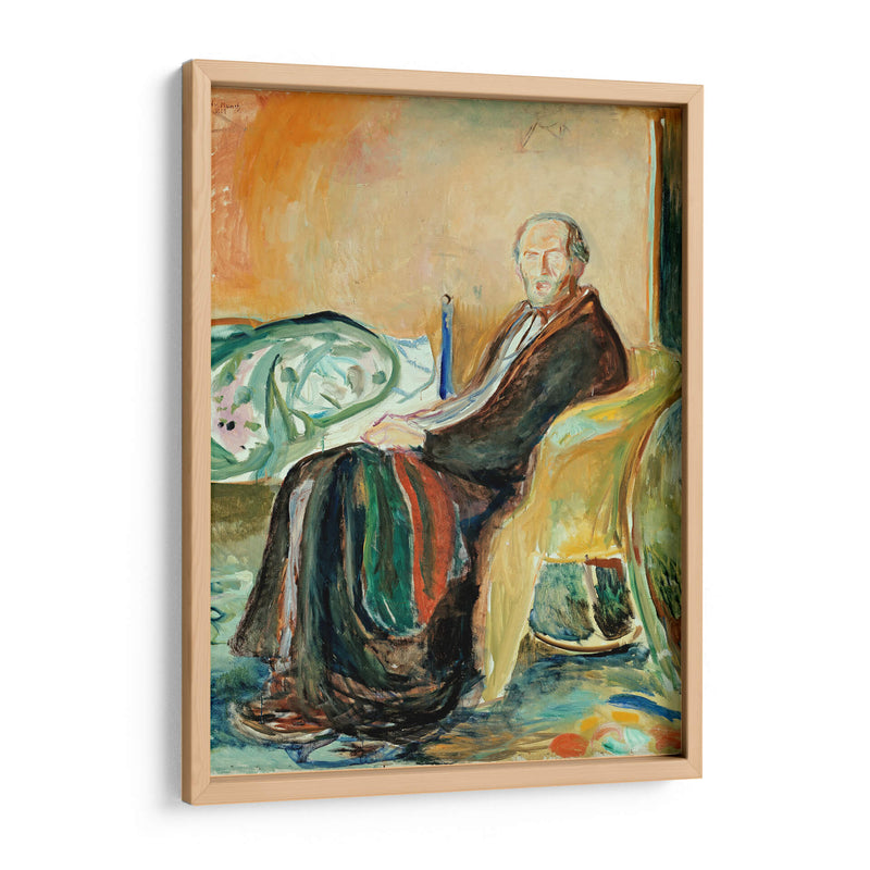 Autorretrato con la gripe española - Edvard Munch | Cuadro decorativo de Canvas Lab