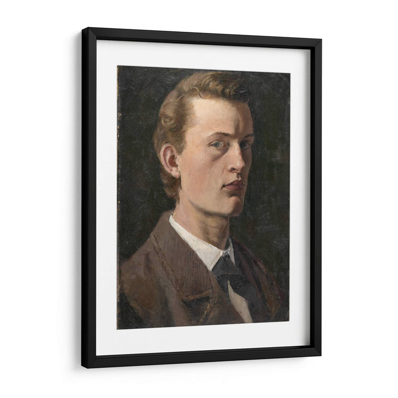 Autorretrato (1882) - Edvard Munch | Cuadro decorativo de Canvas Lab