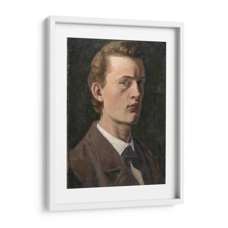Autorretrato (1882) - Edvard Munch | Cuadro decorativo de Canvas Lab