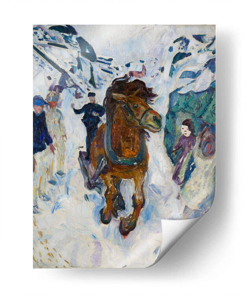 Caballo galopando - Edvard Munch | Cuadro decorativo de Canvas Lab
