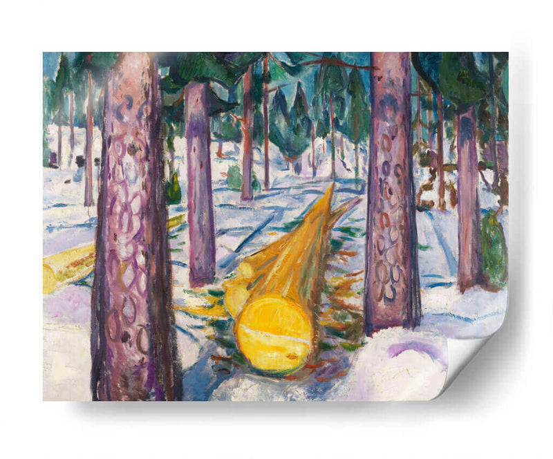 El tronco amarillo - Edvard Munch | Cuadro decorativo de Canvas Lab