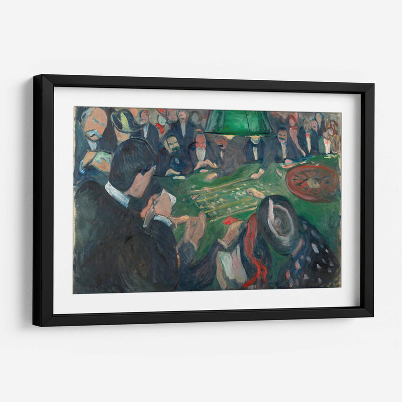 En la mesa de ruleta en Monte Carlo - Edvard Munch | Cuadro decorativo de Canvas Lab